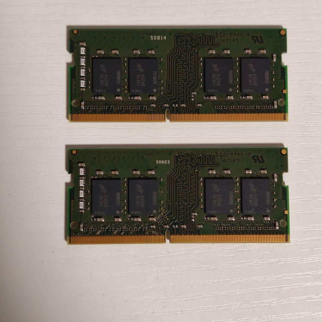 DDR4 ノートパソコン用メモリ 32GB（16GB×2枚）