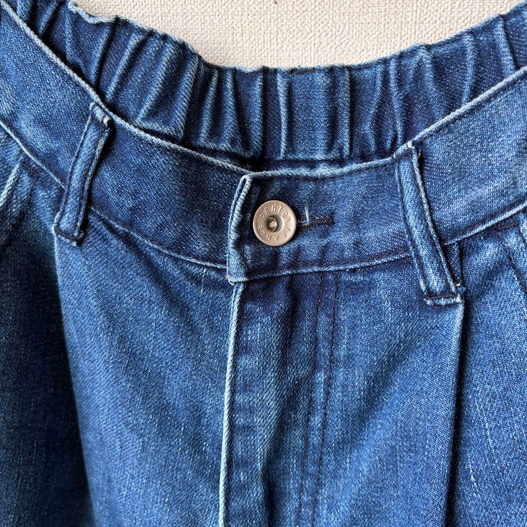 DANTON イージータックパンツ デニムパンツ ダントン ライトインディゴ