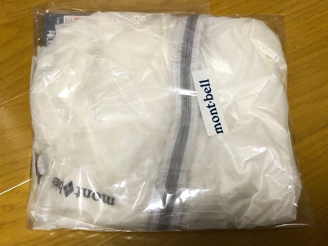 新品　タグ付き　mont-bell EXライトウインドジャケット Lホワイト