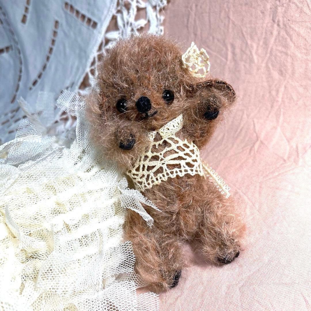 テディベア ハンドメイド ai bear トイプードル 犬 10㎝ 作家 いぬ