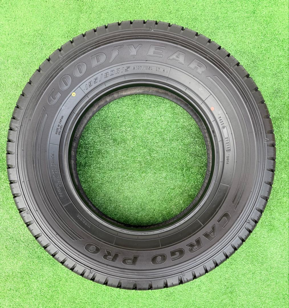 イボ付きグッドイヤー カーゴプロ．195/80R15.18〜20年製．4本セット