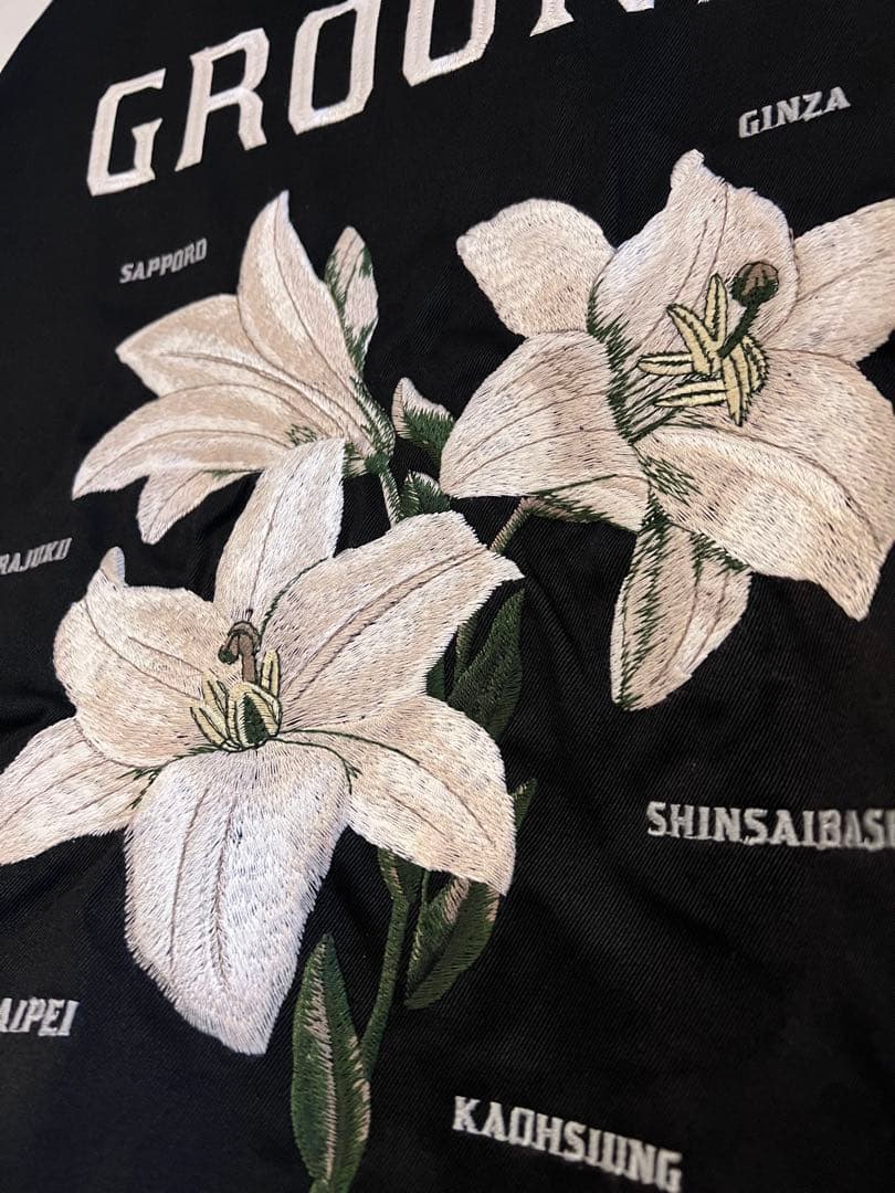 ヨウジヤマモトGround Y 25awウィップコード百合刺繍 スーベニアJKT