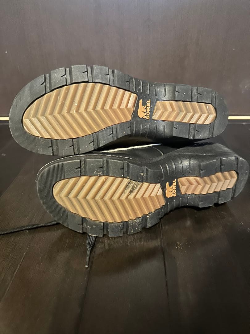 SOREL ベージュ ファー付き　スノーブーツ　ムートンブーツ