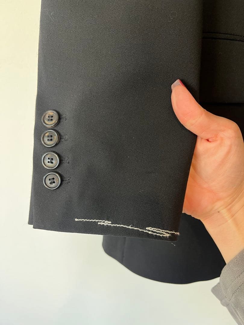 ader error x ZARA コラボ ダークグレー テーラードジャケット