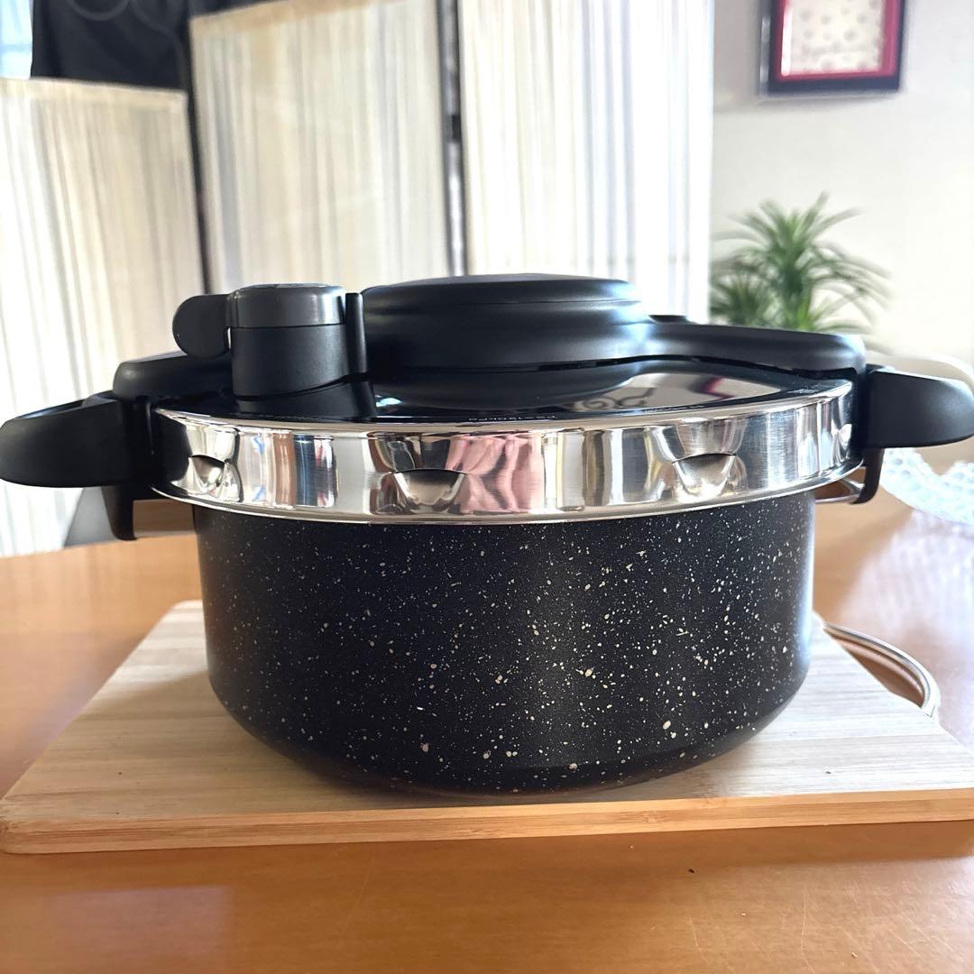 【新生活】T-fal クリプソ ミニット デュオ ストーン 圧力なべ 5.2L