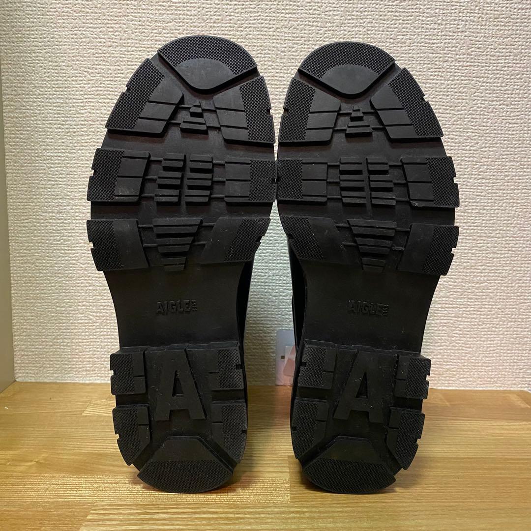 AIGLE ネイビー チェルシーブーツ