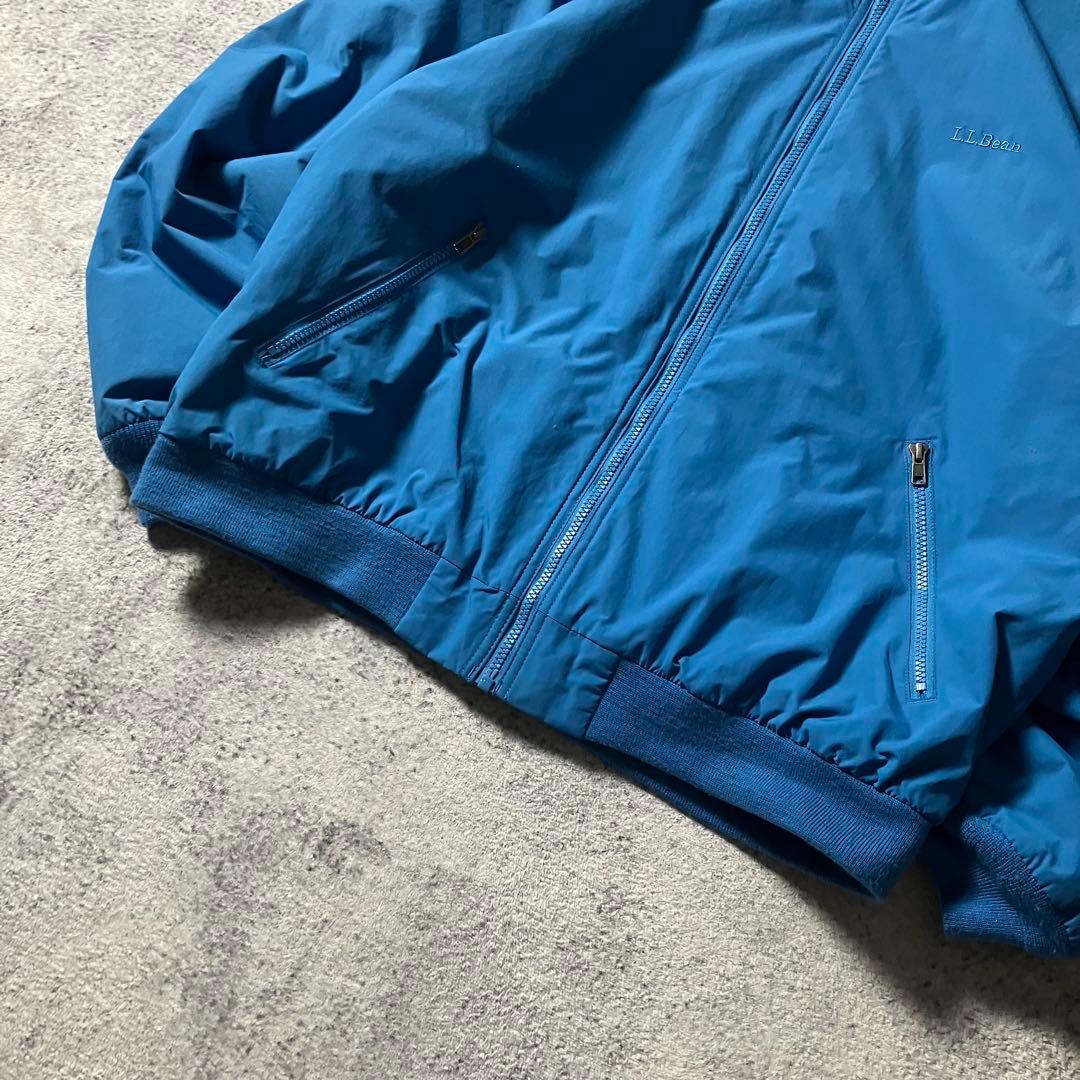 00sLLBeanウォームアップジャケットフリースライナーナイロンブルゾンブルー