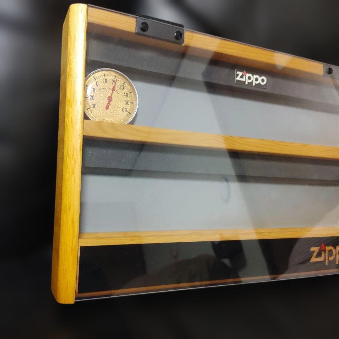 Zippo ディスプレイケース 温度計付き