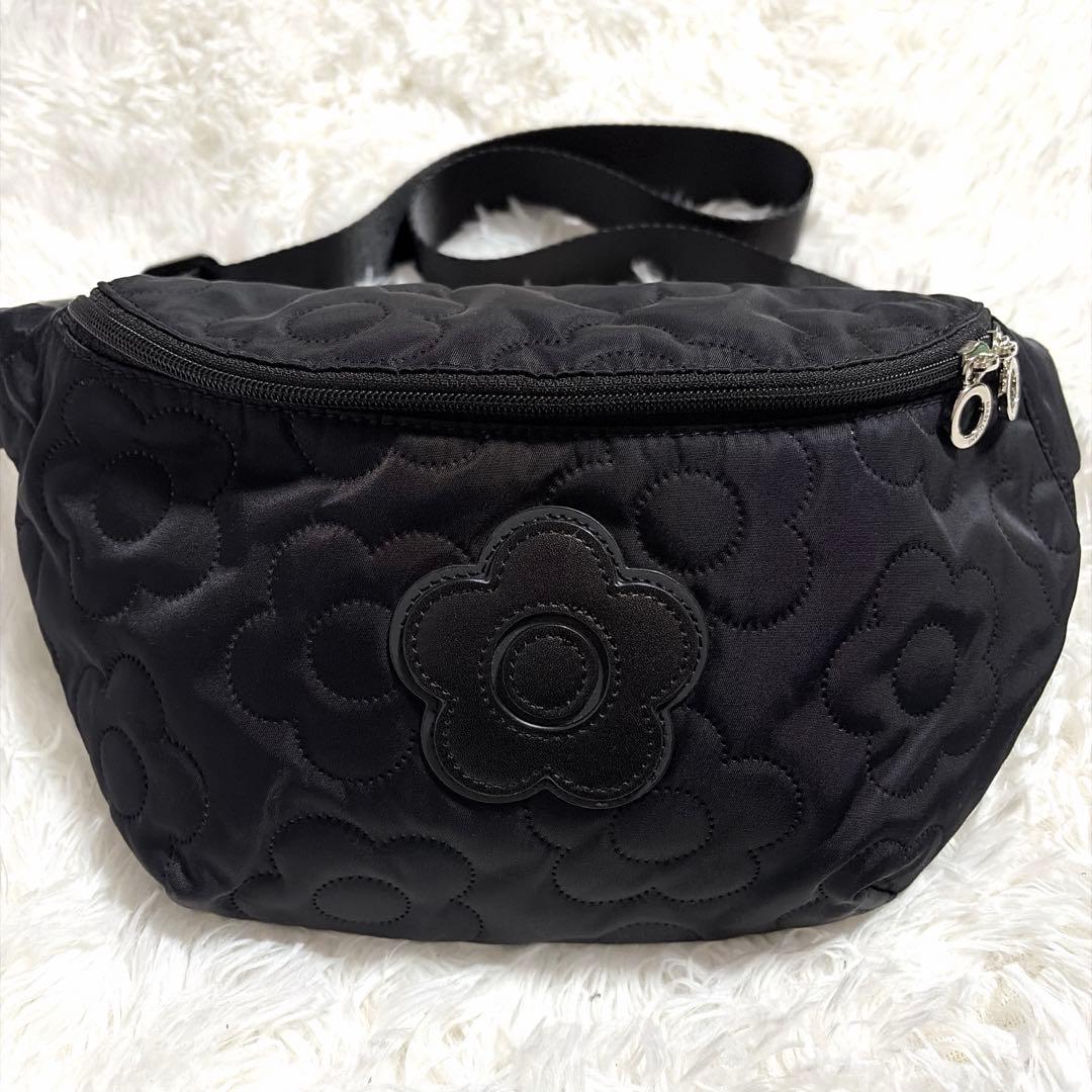 【未使用】MARY QUANT マリークワント ボディバッグ デイジー 黒