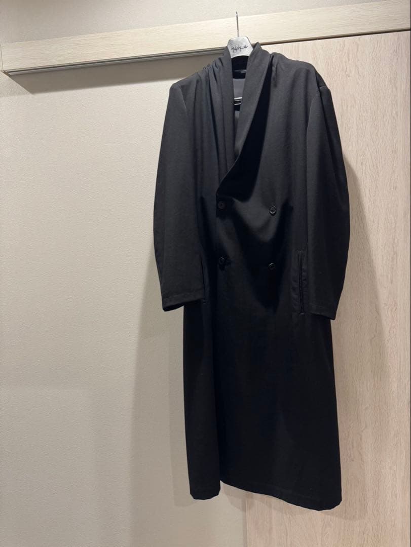 YOHJI YAMAMOTO 2021-22AW ギャバジンストールロングコート