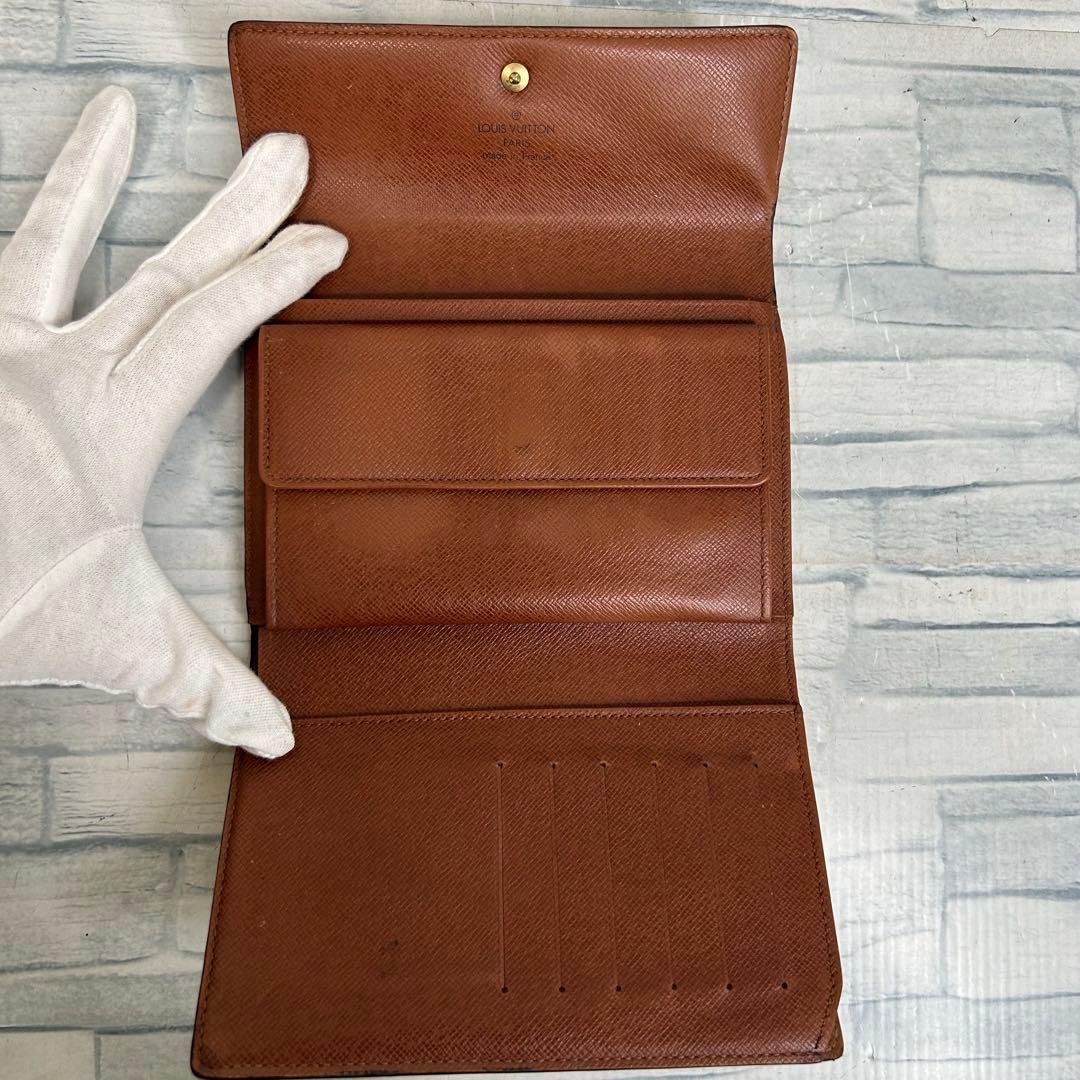 極上美品　60 ルイヴィトン三つ折り財布　モノグラム　in8