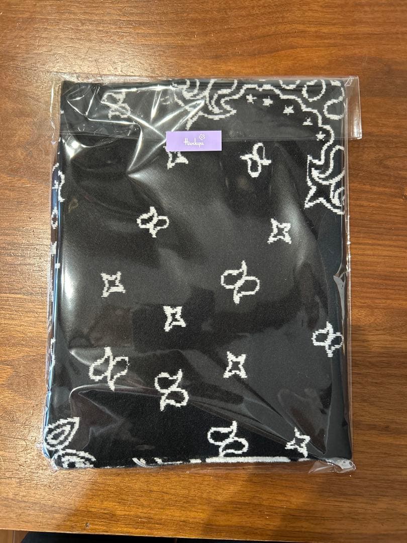 新品未開封⭐︎gypsohila ペイズリー ニットストール　ブラック