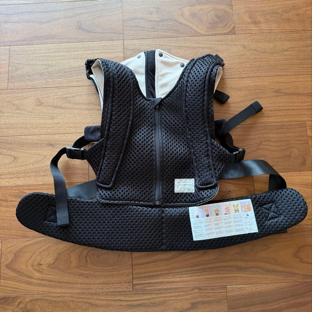 大人気✨新品！べべスワンメッシュベスト抱っこ紐　黒
