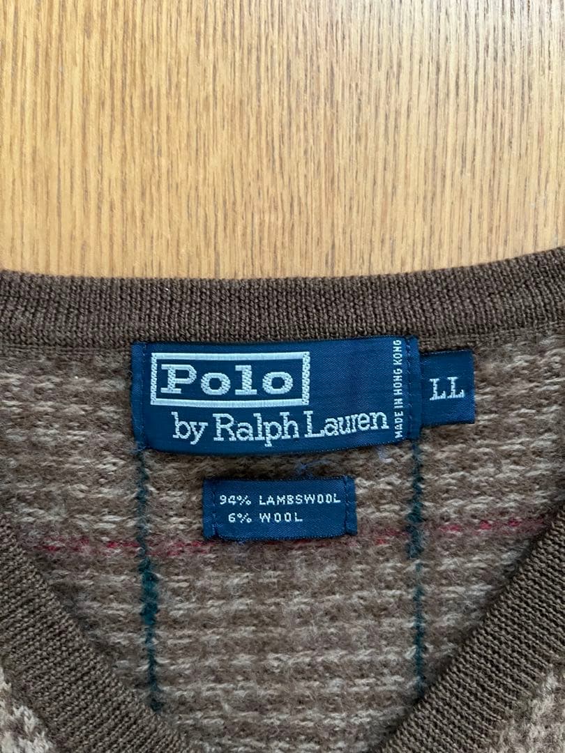 Polo by Ralph Lauren チェック柄ベスト LL 90s
