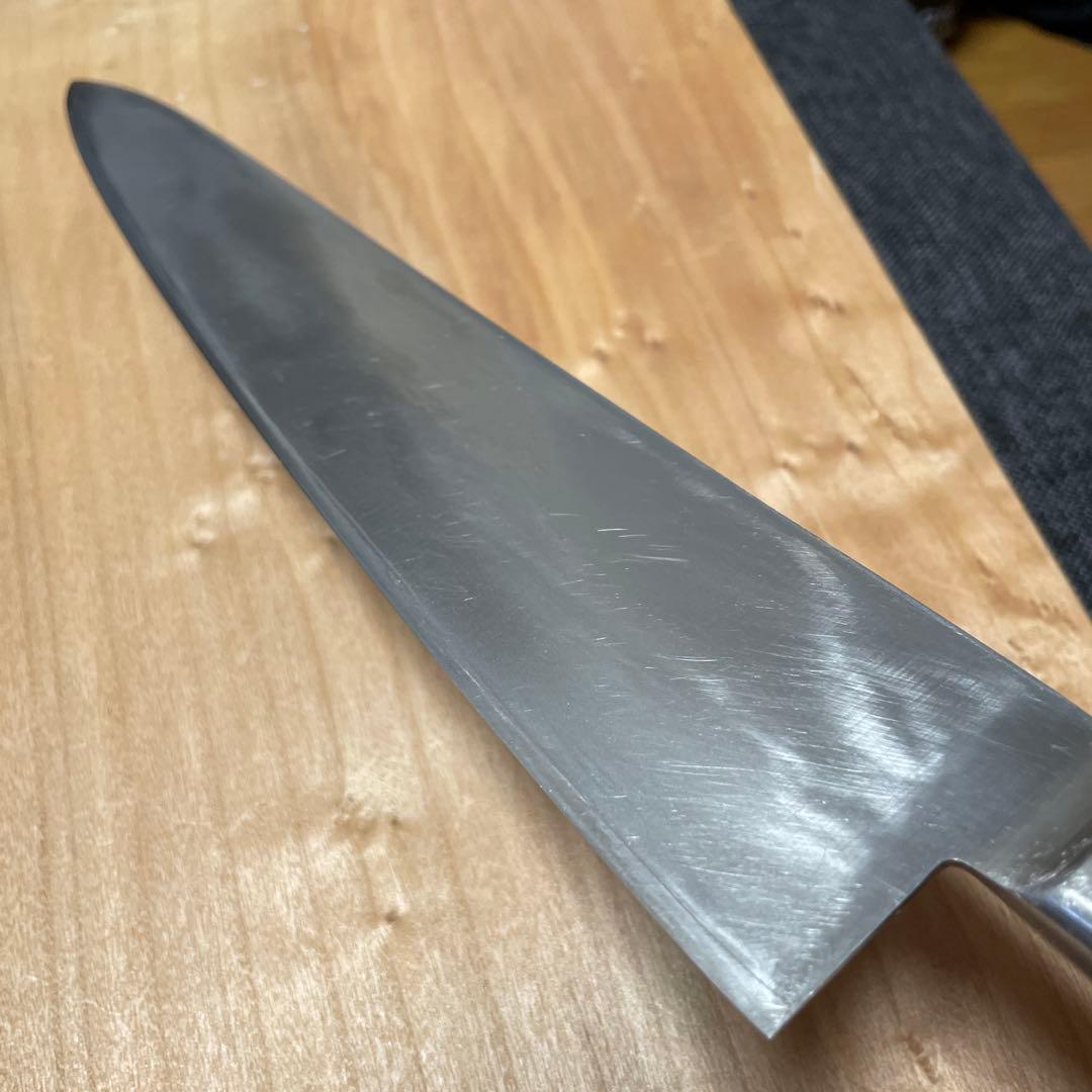 ラ*ム様 藤寅作コバルト合金鋼割込牛刀　尺