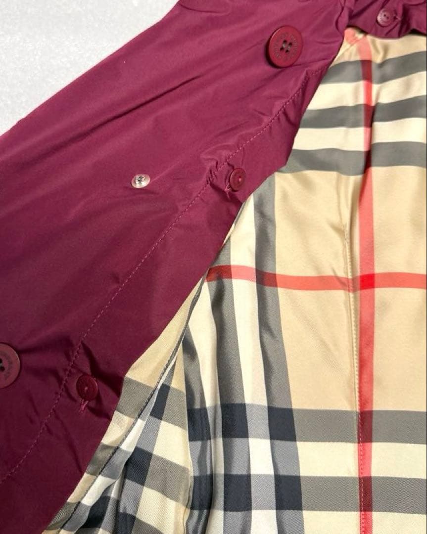 BURBERRY ピンクトレンチコートサイズ40