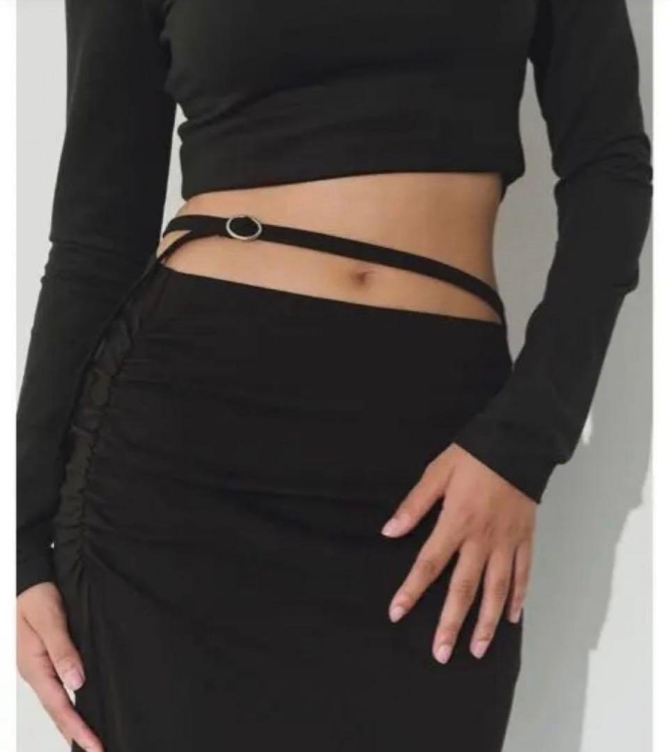 ALEXIASTAM＊Wellness Side Gather Skirt＊M