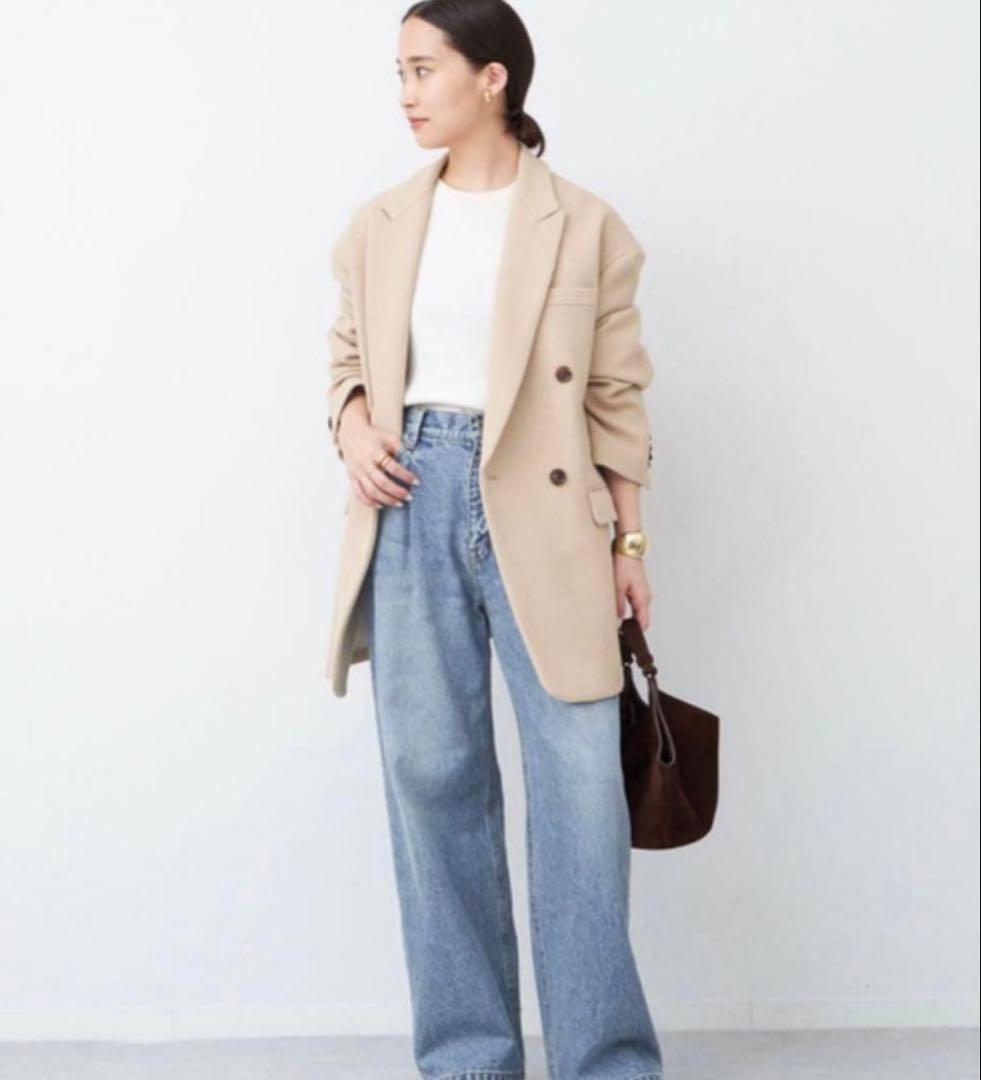美品！Deuxieme Classe ドゥーズイエムクラスタックバギーデニム