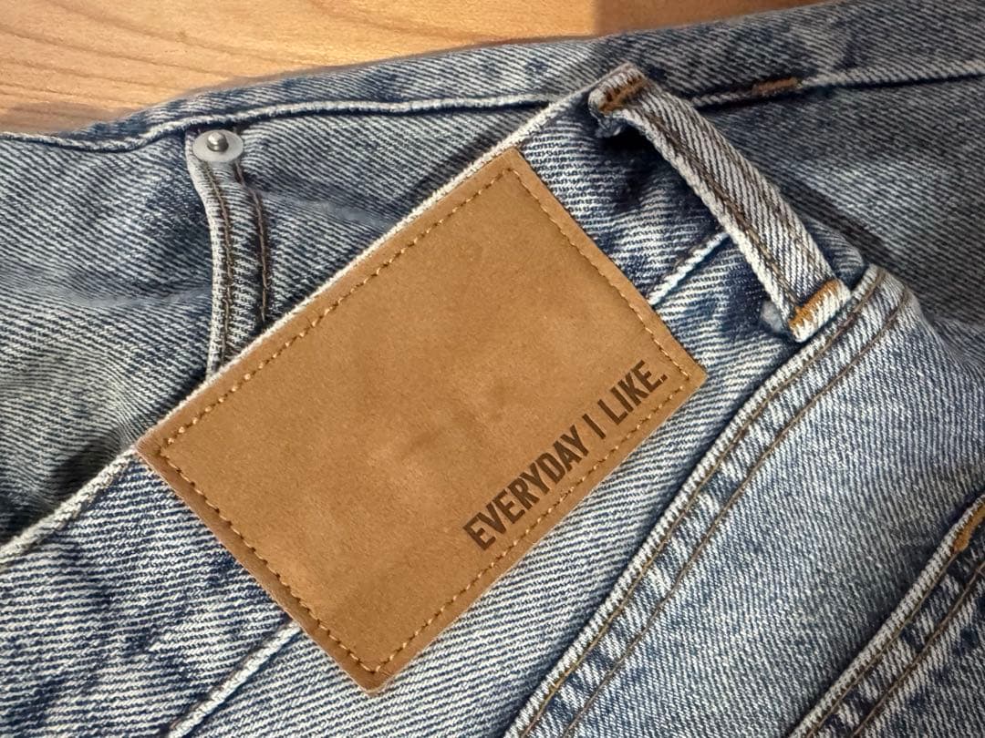 美品！Deuxieme Classe ドゥーズイエムクラスタックバギーデニム