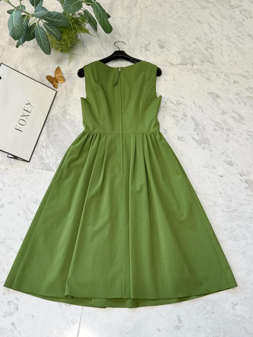 たか★FOXEY /フォクシー ドレス 38 ウォータープルーフストレッチ