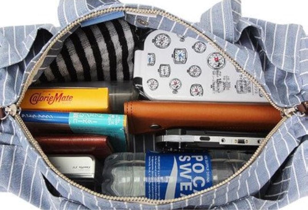 [ポーター] 吉田カバン ブルーストライプ ボストンバッグ 708-07151