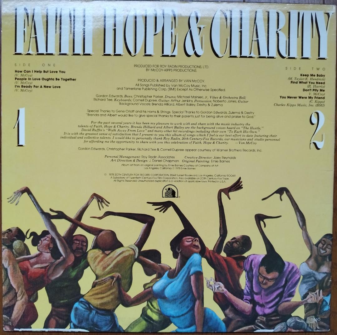 送料無料 ジャケ超レアLP　FAITH HOPE & CHARITY#SOUL