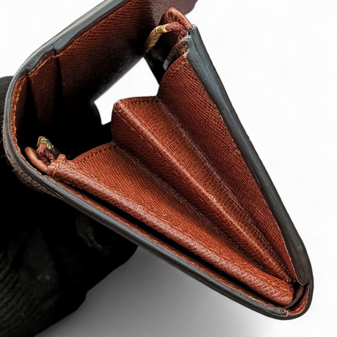 美品 ルイヴィトン モノグラム ポルトモネ ビエ トレゾール 折り財布①