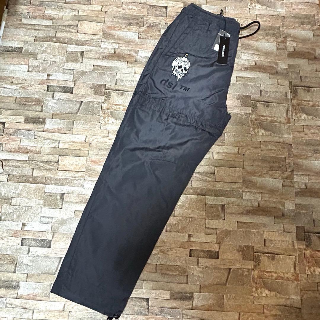 【新品】DIESEL ディーゼル／切り替え ナイロンパンツ S