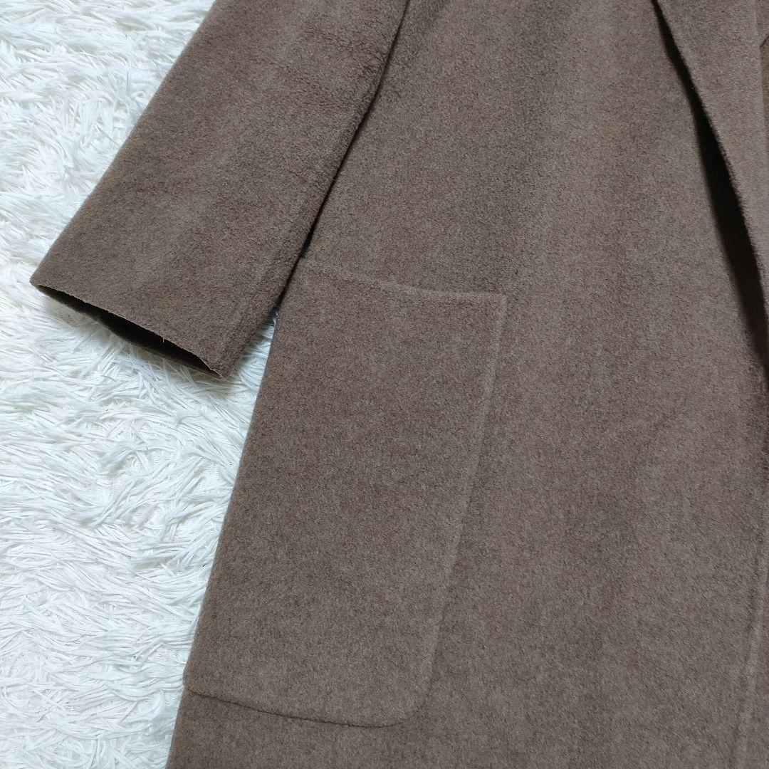 TODAYFUL Wool Over Coat 38 ウール マキシ丈 ブラウン
