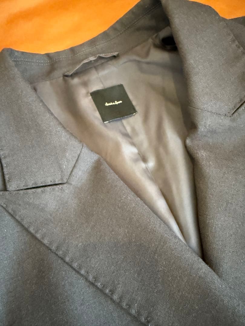 Spick&Span ウールブレンドダブルブレストジャケットブラウン