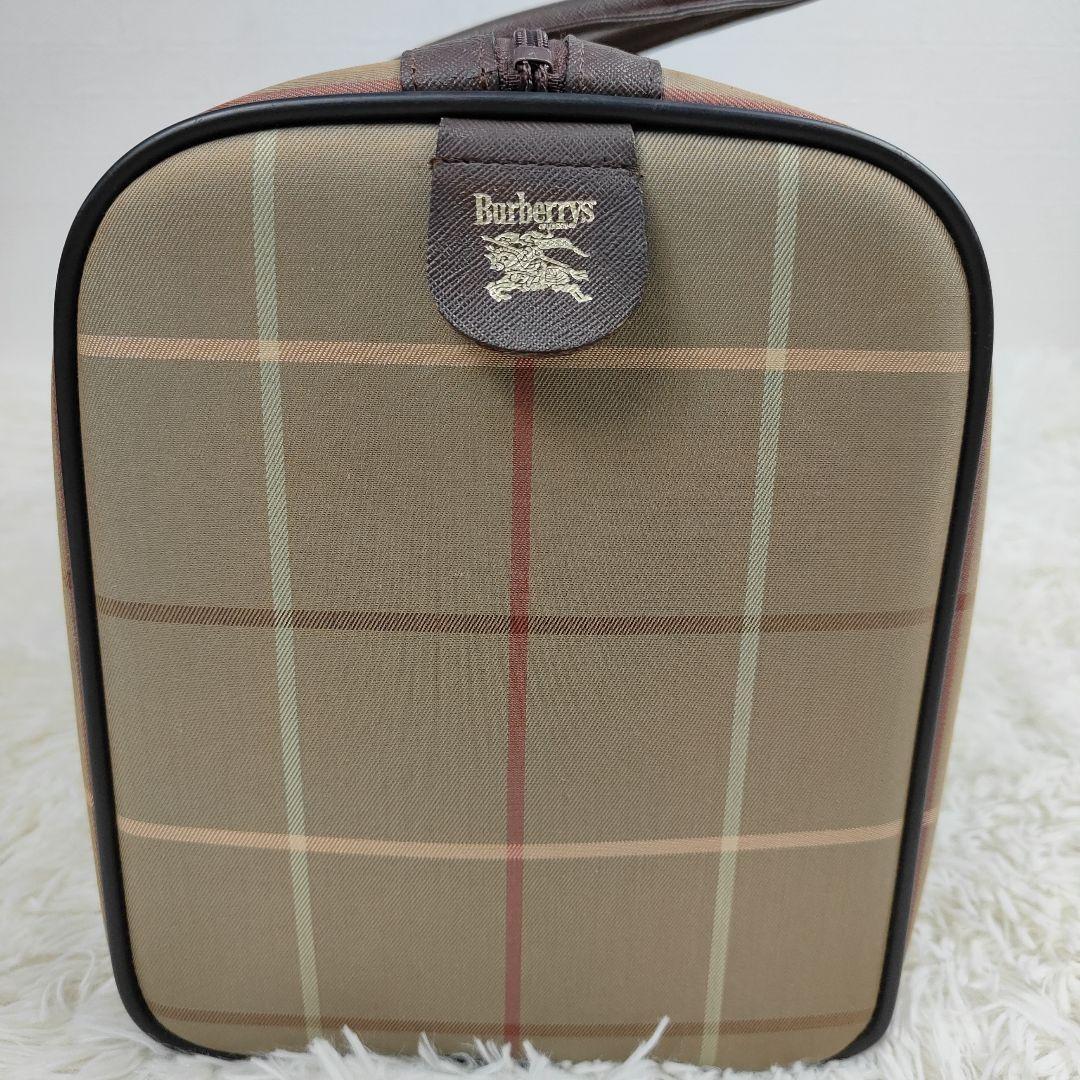 本日限定価格　BURBERRY　ボストンバッグ　キャンバス　レザー　ペンチェック