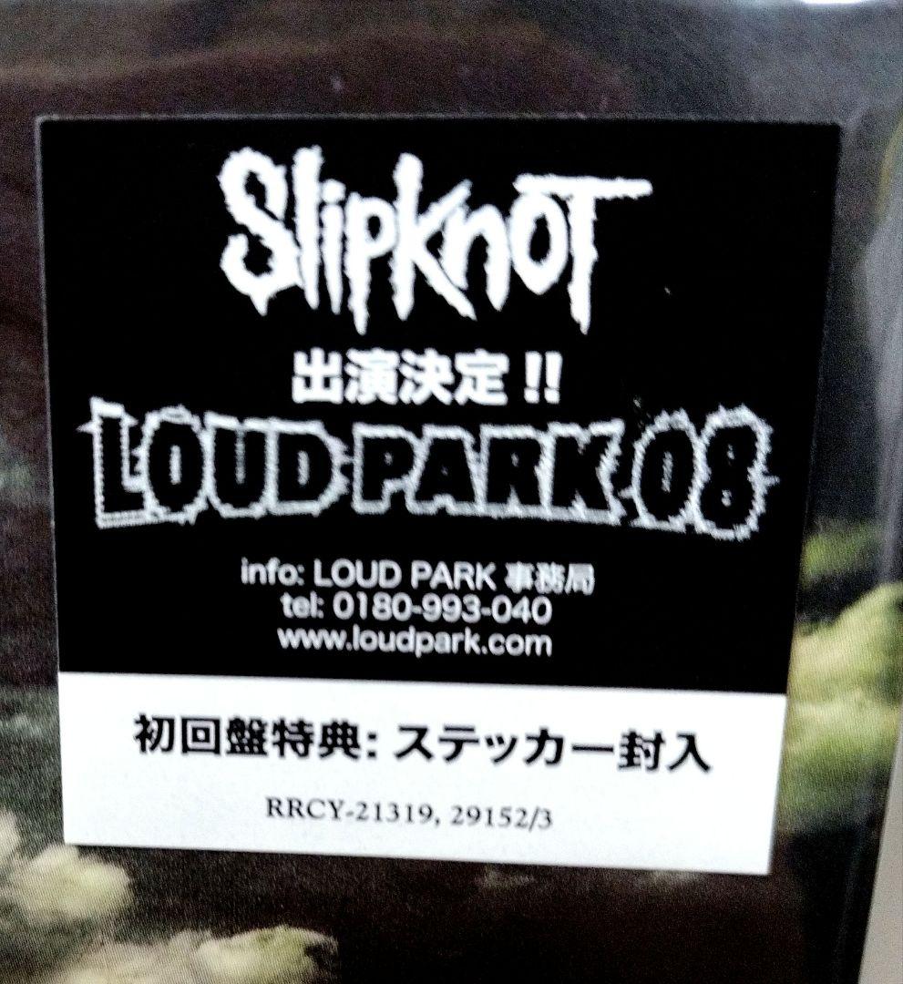 新品/初回 Slipknot「all hope is gone」ステッカー付