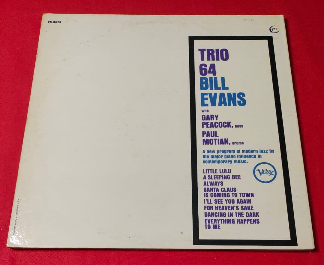 BILL EVANS / TRIO 64 ★人気盤★良盤 格安!!