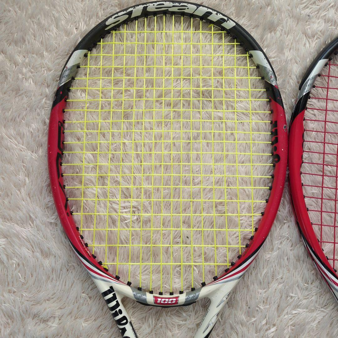 Wilson Steam 100 295g テニスラケット 2本セット