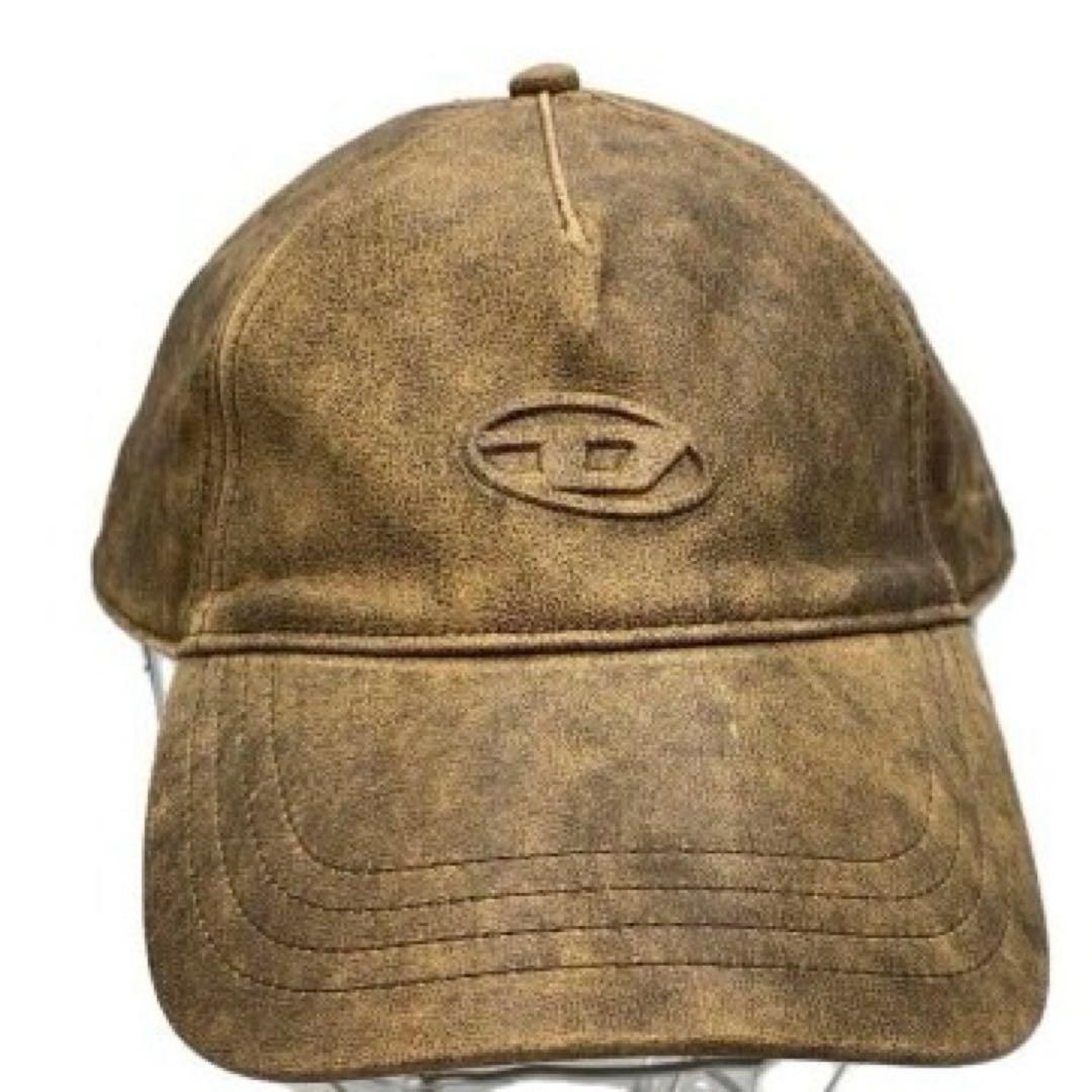 diesel キャップ　レザー