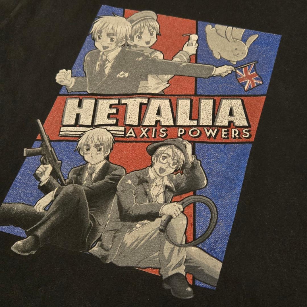 【M】00s アニメ ヘタリア HETALIA イギリス USA 海外公式Tee