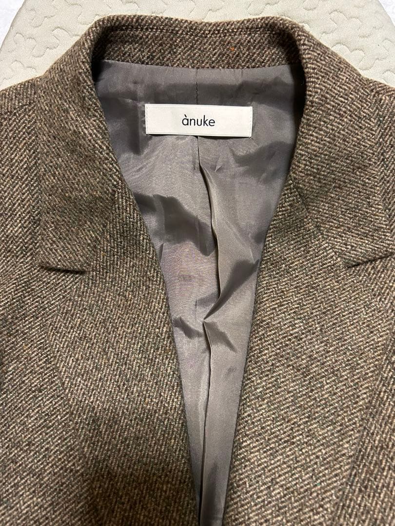 ANUKE (アンヌーク） Herringbone Wool Jacket 36