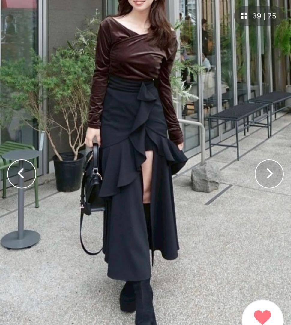 新品リエンダ♡フリルスリットハイウエスト リップサービス リゼクシー スナイデル