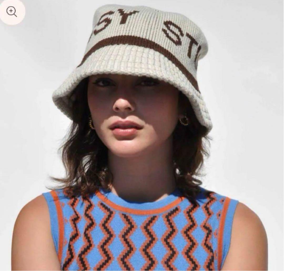 即完品 STUSSY バケットハット ニット