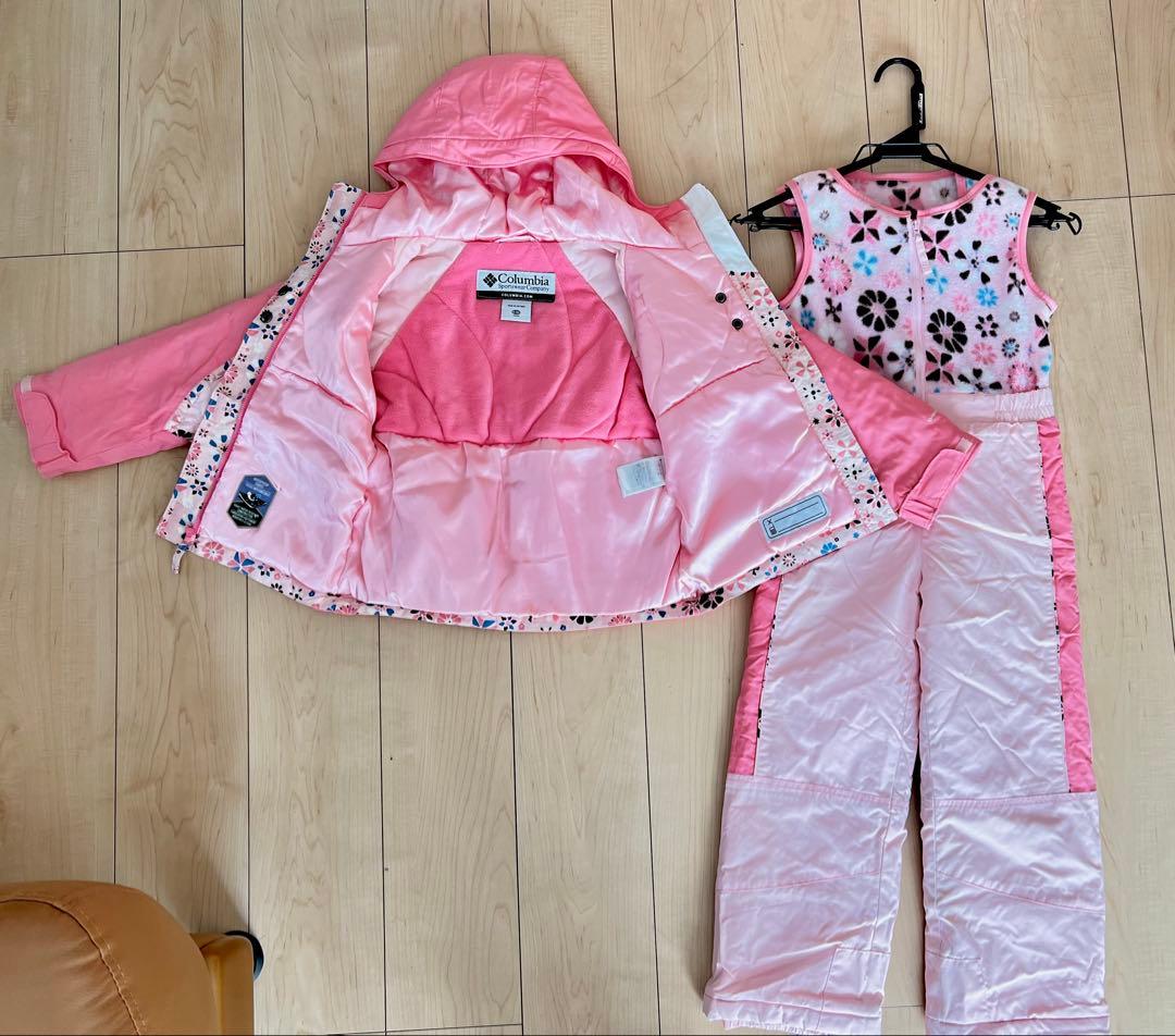 Columbia 子供用 スキーウェア ピンク　値下げ