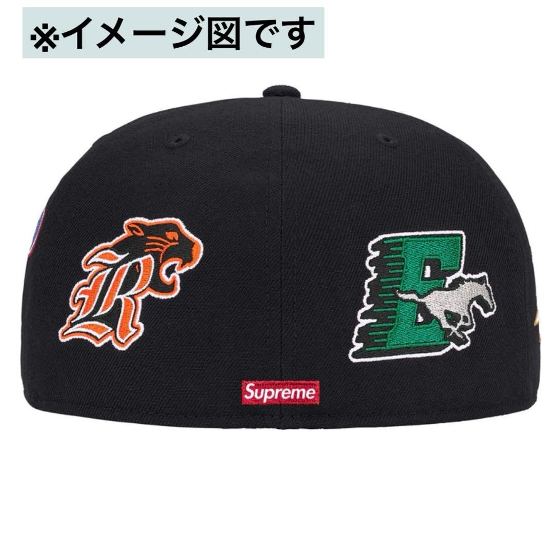 【7 5/8】Supreme マスコット Sロゴ ニューエラ \"ブラック cap