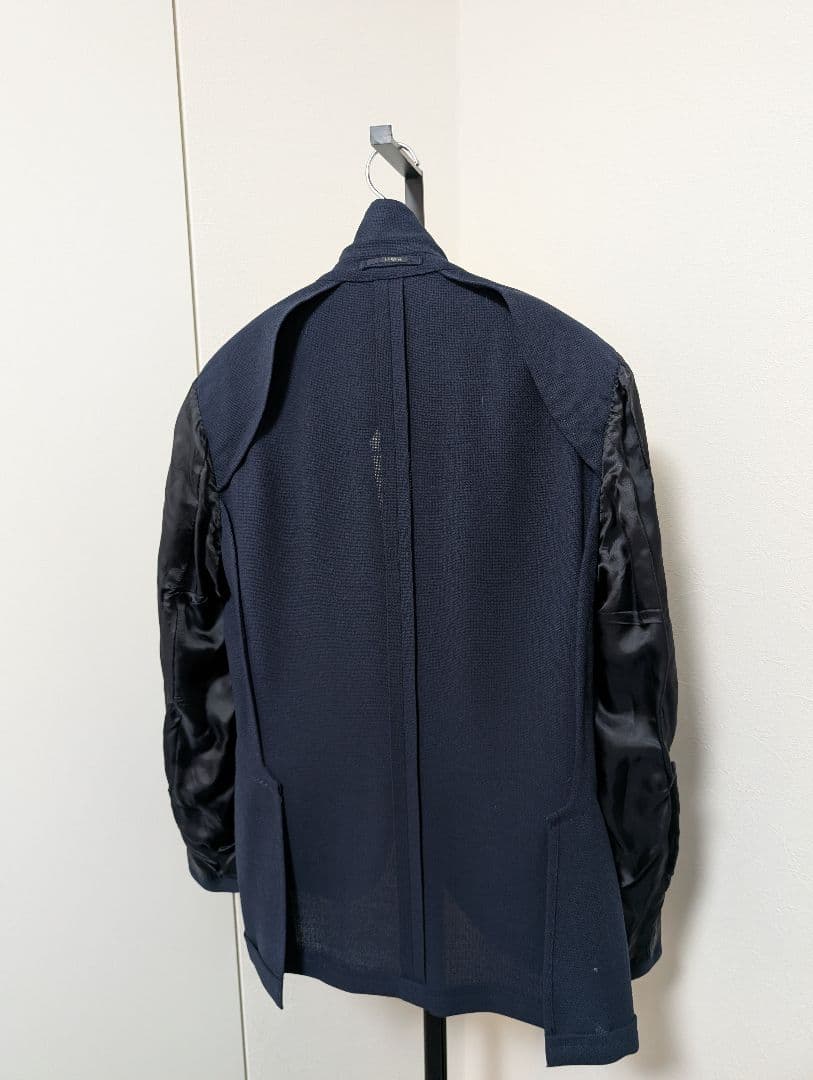未使用級 LARDINI テーラードジャケット ウールホップサック 48