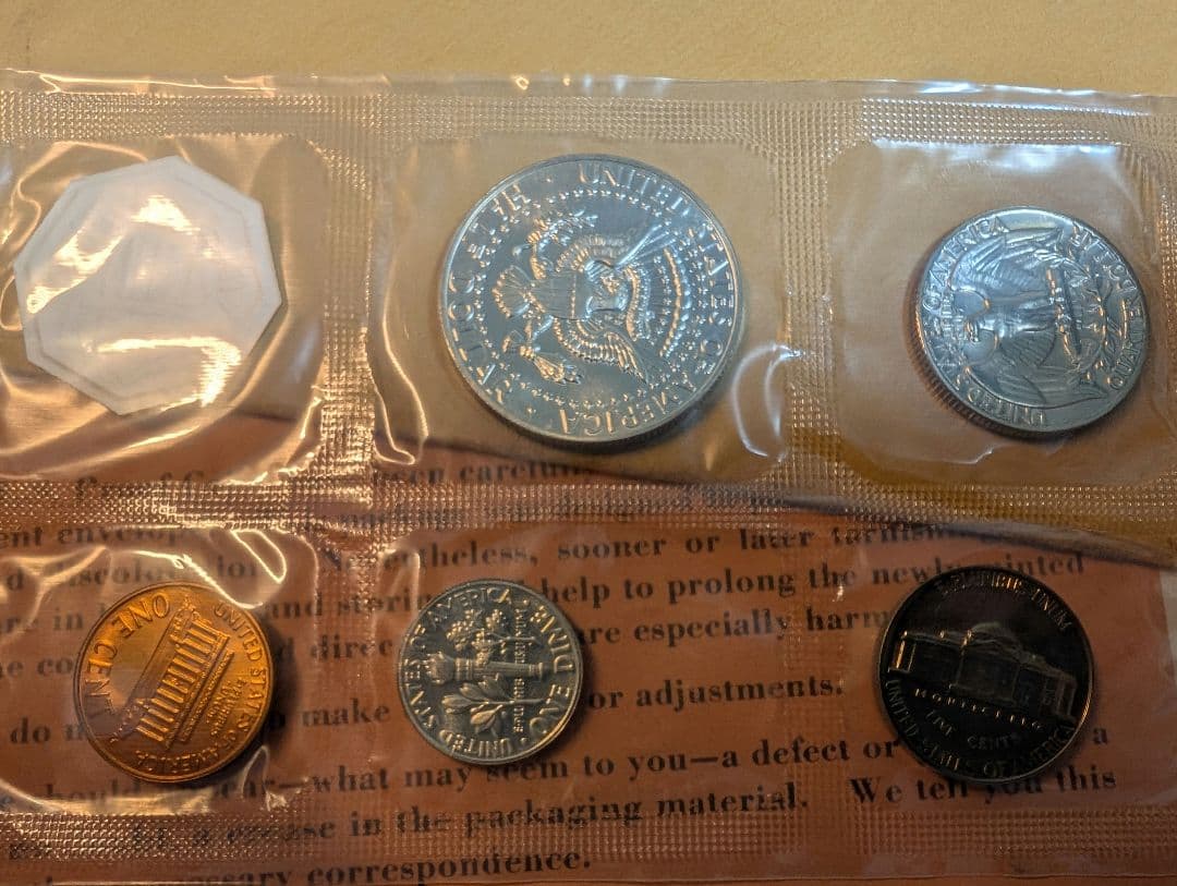 1964　アメリカ　ケネディ　銀貨　古銭