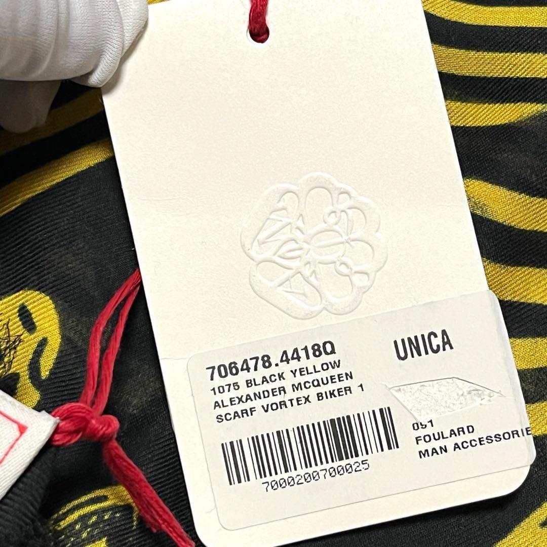 Alexander McQueen ストール スカル レーヨン 美品 タグ付き