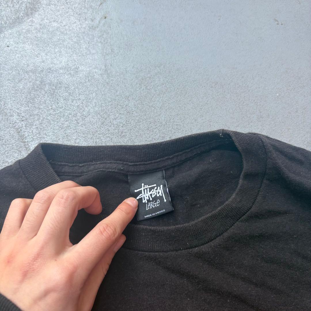 00s Old stussy ロゴ　半袖　tシャツ　カットソー　ツアーT ラスタ