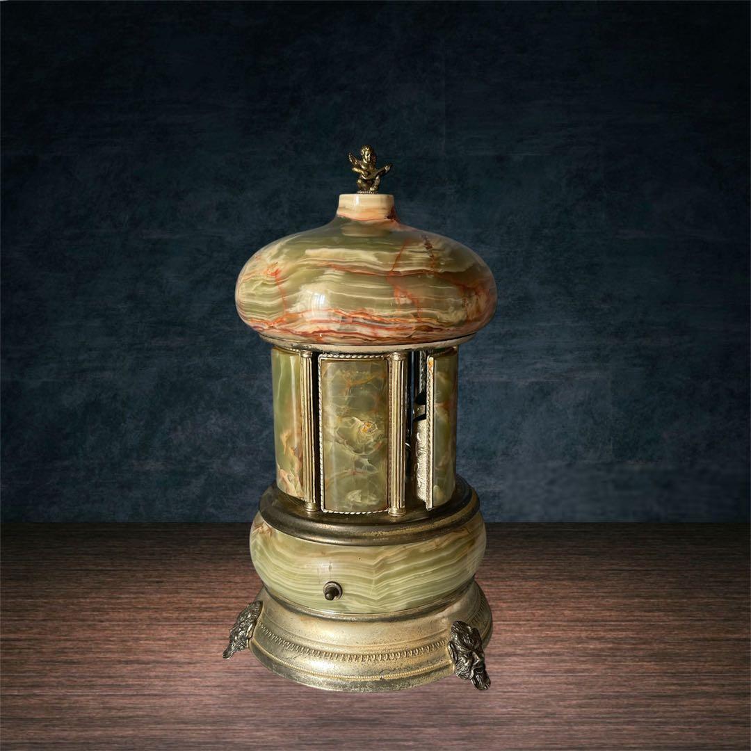 『修理　必要』リュージュ　陶器製カラクリ オルゴール　葉巻入れ　reuge