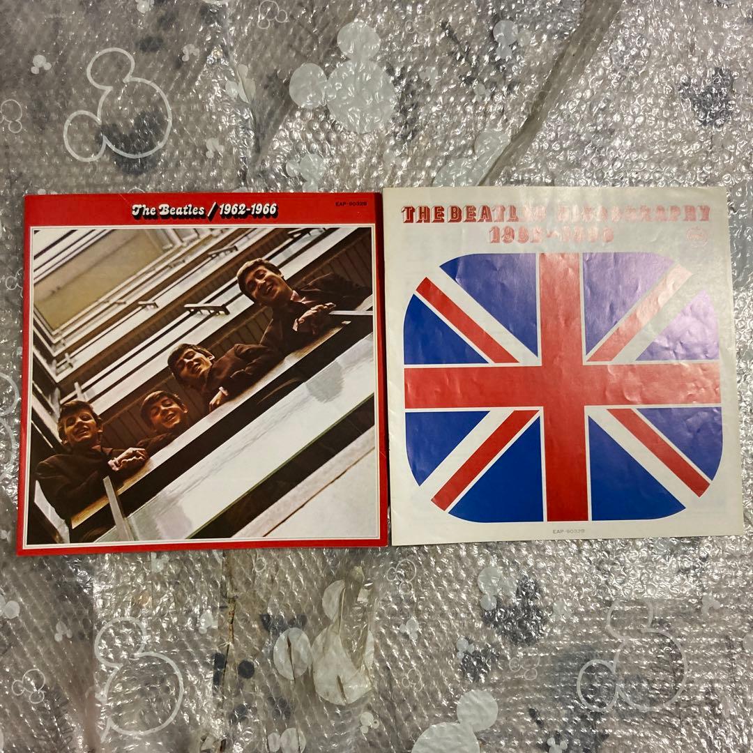 ビートルズ／赤盤(特典フルセット)•青盤(ブルーカラーレコード限定発売盤)