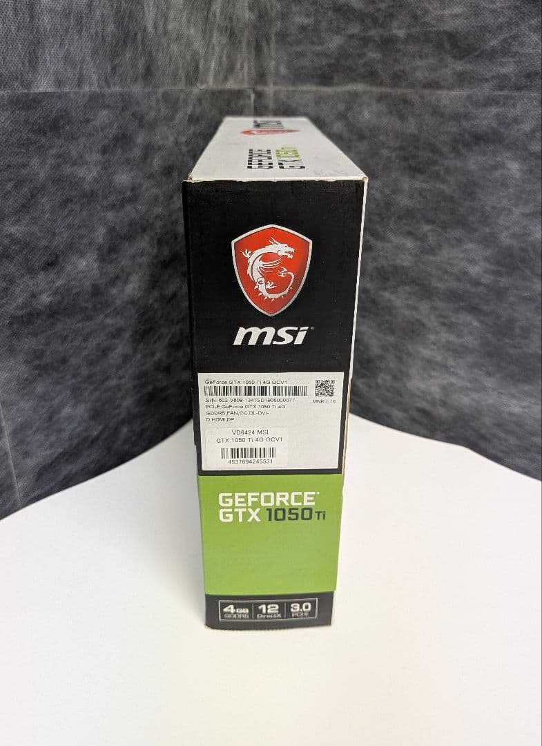 新品 未使用品 MSI GTX1050Ti 4G OCV1 グラフィックボード
