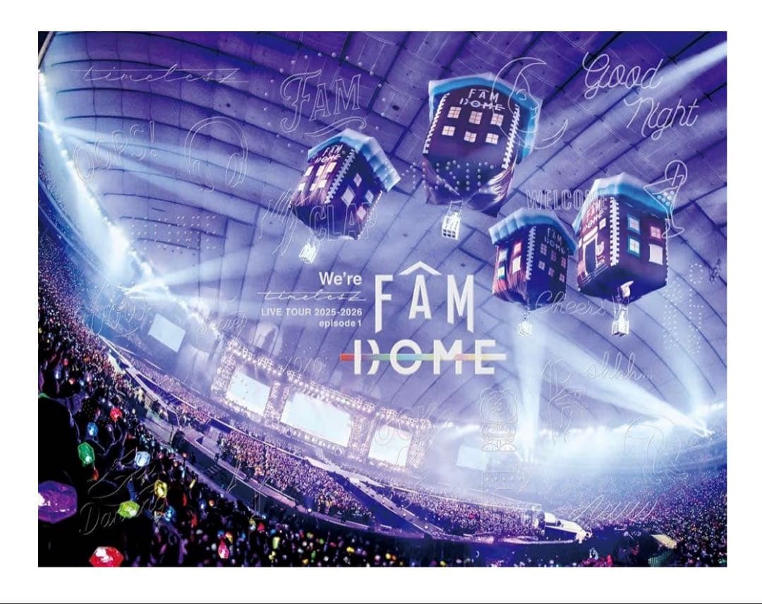 ほぼ新品‼️激安‼️タイムレス　FAM DOME コンサートDVD 初回限定盤‼️