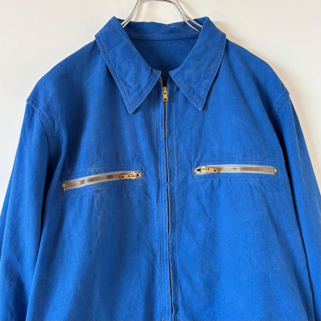 50s 60s ヴィンテージ フレンチ ワークジャケット 古着 ユーロ フランス
